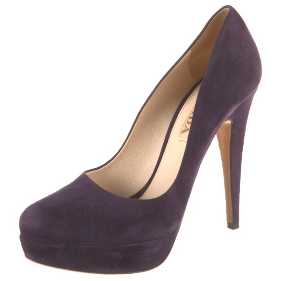 Prada Shoes - SOLD!!!  Prada Purple Suede High Heels Size 9